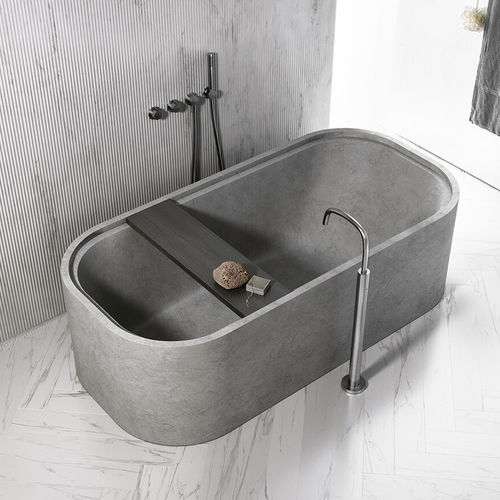Ovale Badewanne - PB  - COCOON - freistehend / zur beruflichen Nutzung / Naturstein