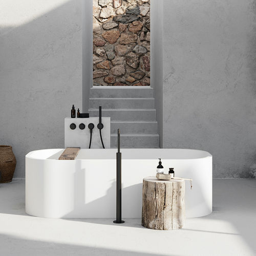 Ovale Badewanne - PB - SOLID - COCOON - freistehend / zur beruflichen Nutzung / Mineralwerkstoff