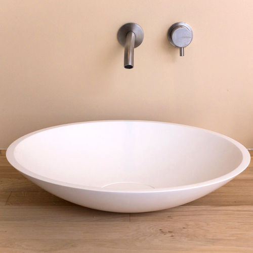 Aufsatzwaschbecken - BOWL 1.1 - COCOON - Mineralwerkstoff / rund / ohne Öffnung