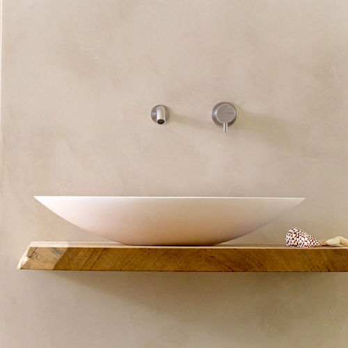 Aufsatzwaschbecken - BOWL 2.1 - COCOON - Mineralwerkstoff / oval / ohne Öffnung