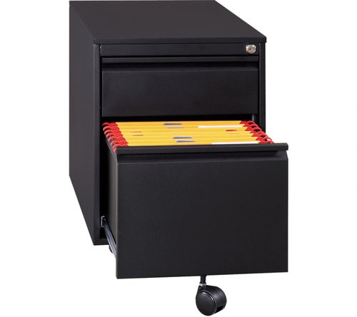 Metall-Schreibtischcontainer - GURKAN - Holz / Kunststoff / mit 3 Schubladen