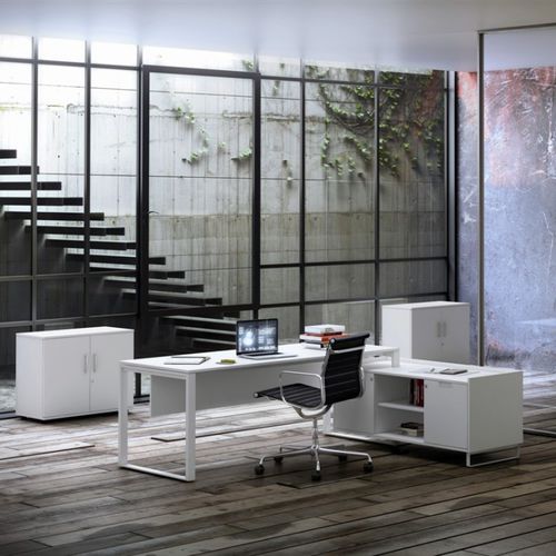 Chefschreibtisch - ADAPTA 2 PLUS - JG Group - modern / Holz / Metall