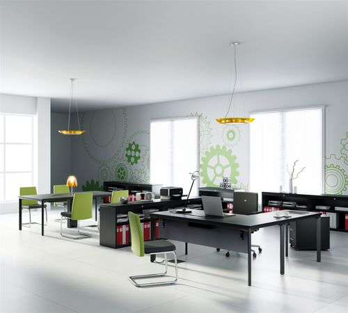 Chefschreibtisch - MODUL - JG Group - modern / Metall / Glas