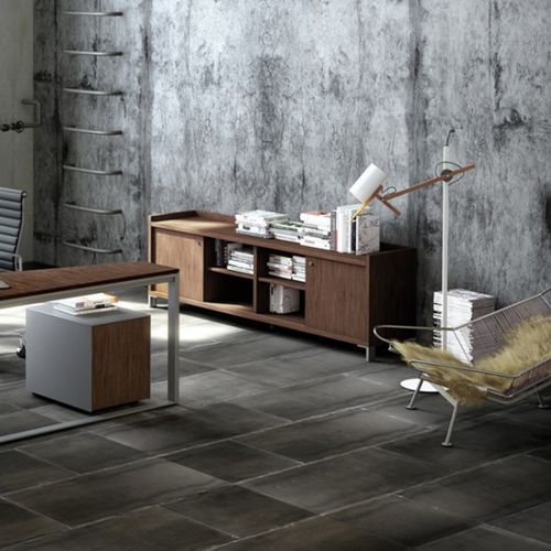 Niedriger Aktenschrank - MAD - JG Group - melaminbeschichtet / mit Flügeltür / modern