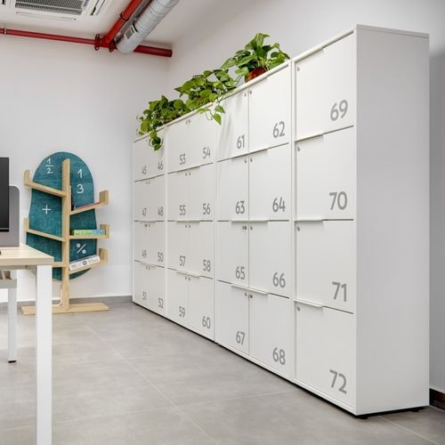 Aluminium-Garderobenschrank - FRAMES - JG Group - für Gewerbegebrauch / für Sportanlage / für Büro