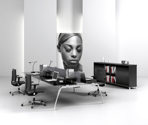 Schreibtisch für Open Space - INSPIRA - JG Group - modern / Laminat / für Eckeinbau