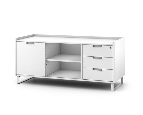 Niedriger Aktenschrank - MAO - JG Group - Holz / Holzfurnier / mit Schubladen