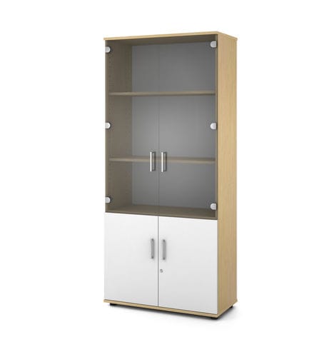Hoher Aktenschrank - LP-200DE - JG Group - Holz / Holzfurnier / modular