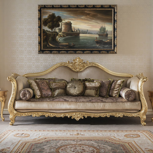 Stil-Sofa - 15440 - Modenese Luxury Interiors - Stoff / maßgefertigt / handgefertigt