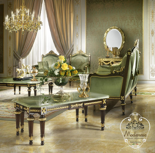 Stil-Couchtisch - 14602 - Modenese Luxury Interiors - Massivholz / Gestell aus Massivholz / rechteckig