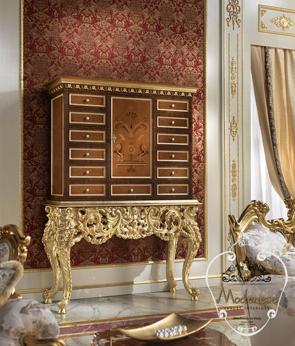 Sideboard mit hohen Beinen - 15611 - Modenese Luxury Interiors - Neobarock / Massivholz / für Hotels