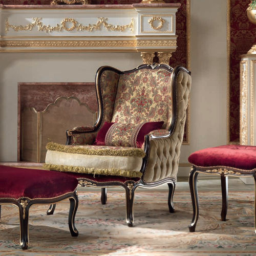 Stilsessel - 15407 - Modenese Luxury Interiors - Stoff / Massivholz / handgefertigt