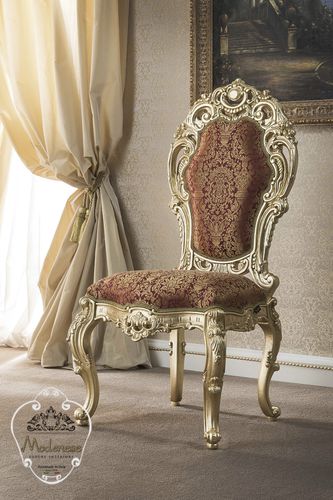 Stil-Esszimmerstuhl - 15525 - Modenese Luxury Interiors - für den Innenraum / Stoff / Gestell aus Massivholz