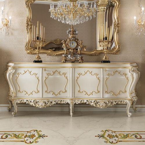 Stil-Sideboard - 15118 - Modenese Luxury Interiors - Massivholz / für Hotels / weiß
