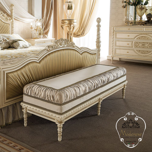 Stil-Bettbank - 14530 - Modenese Luxury Interiors - Stoff / Massivholz / für Privatgebrauch