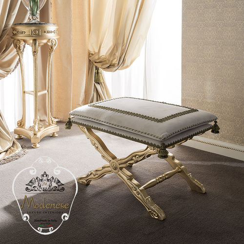 Stil-Hocker - 14532 - Modenese Luxury Interiors - Massivholz / Polster / handgefertigt