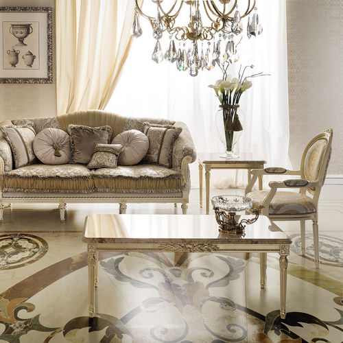 Stil-Couchtisch - 14684 - Modenese Luxury Interiors - Massivholz / Gestell aus Massivholz / rechteckig
