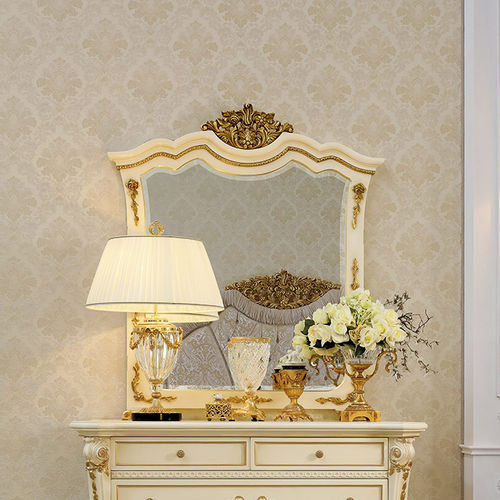 Wandmontierter Spiegel - 14686 - Modenese Luxury Interiors - für Hotels / Stil / Massivholz