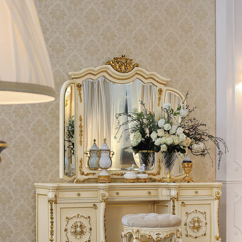 Wandmontierter Spiegel - 14687 - Modenese Luxury Interiors - für Hotels / Stil / Massivholz