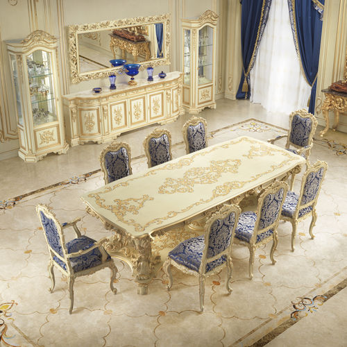 Klassischer Esstisch - 16121 - Modenese Luxury Interiors - Holz / Gestell aus Holz / rechteckig