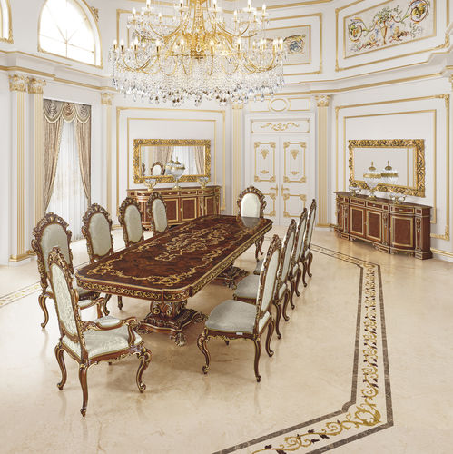 Klassischer Esstisch - 16135 - Modenese Luxury Interiors - Holz / Gestell aus Holz / rechteckig