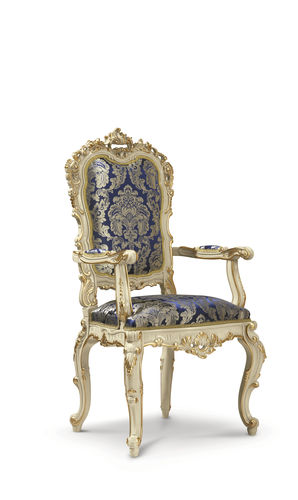 Klassischer Esszimmerstuhl - 16505 - Modenese Luxury Interiors - für den Innenraum / Stoff / Gestell aus Holz