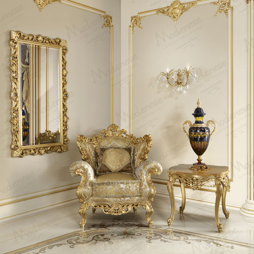 Klassischer Sessel - 16420 - Modenese Luxury Interiors - Stoff / Holz / Holz