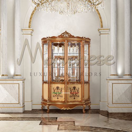 Stil-Vitrine - 15132 - Modenese Luxury Interiors - auf Beinen / Holz / Glas