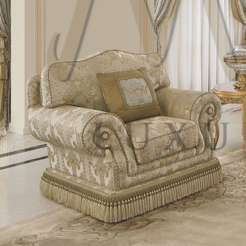 Stilsessel - 15453 - Modenese Luxury Interiors - Stoff / Holz / Made in Italy