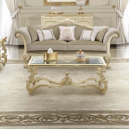 Klassischer Lampentisch - 17612 - Modenese Luxury Interiors - Holz / Glas / Gestell aus Holz