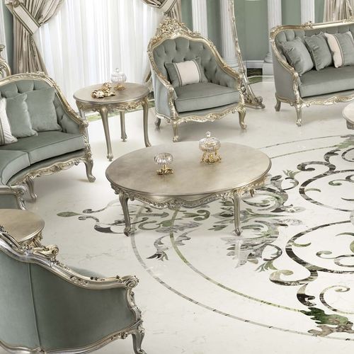 Klassischer Lampentisch - 17619 - Modenese Luxury Interiors - Holz / Gestell aus Holz / rund