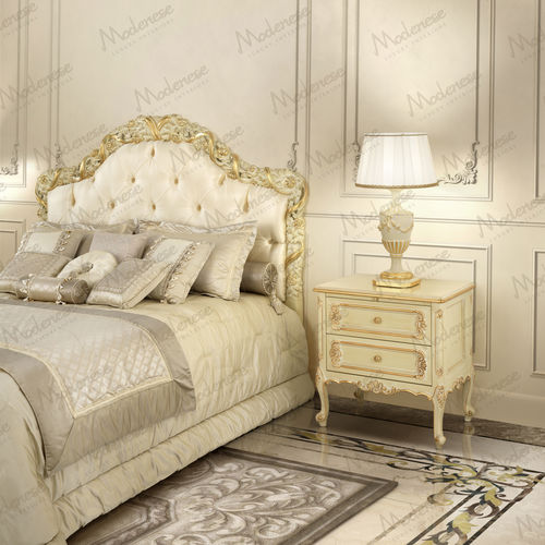 Klassischer Nachttisch - 17207 - Modenese Luxury Interiors - Holz / Gestell aus Holz / rechteckig