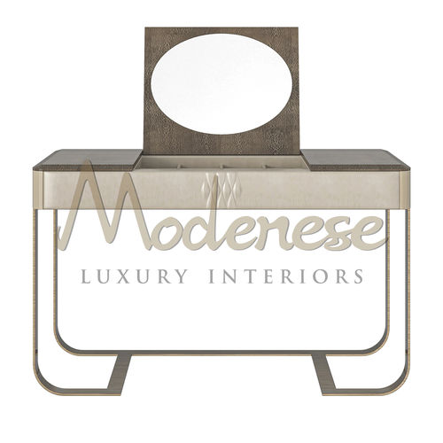 Moderner Schminktisch - 20136 - Modenese Luxury Interiors - Holz / Bronze / mit hohen Beinen