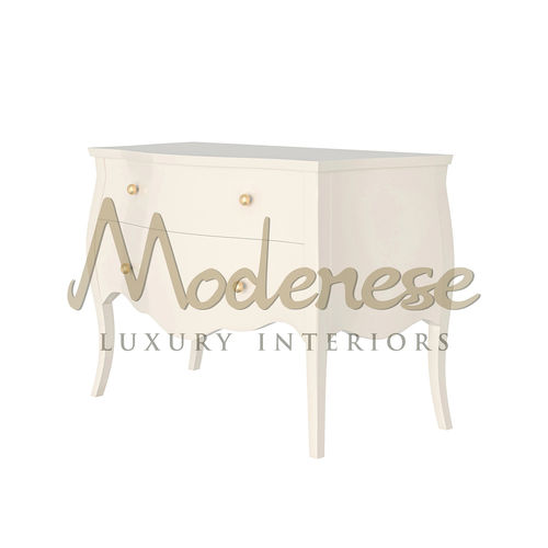 Kommode / minimalistisches Design - 20131 - Modenese Luxury Interiors - lackiertes Holz / mit Schublade / rechteckig