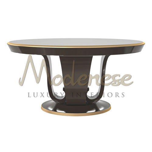 Moderner Esstisch - 20113 - Modenese Luxury Interiors - lackiertes Holz / Buche / Gestell aus Holz