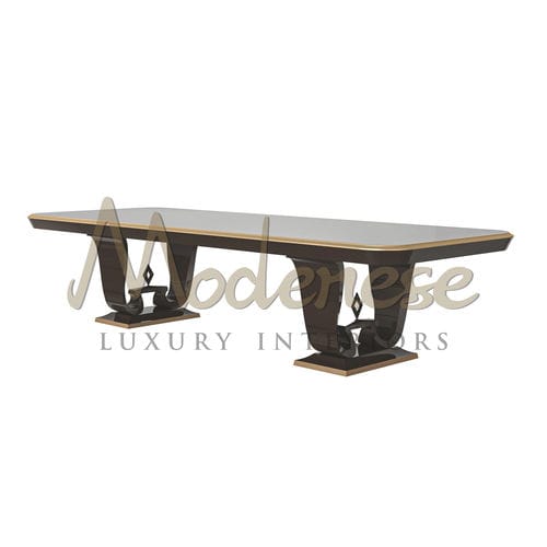 Moderner Esstisch - 20111 - Modenese Luxury Interiors - Holz / Buche / Macassar-Ebenholz