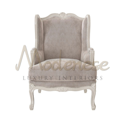Neoklassizismus-Sessel - 21405 - Modenese Luxury Interiors - Stoff / Holz / Polster
