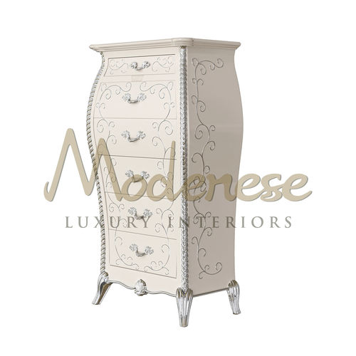 Barock Kommode - 21215 - Modenese Luxury Interiors - lackiertes Holz / nicht angegeben / mit Schublade