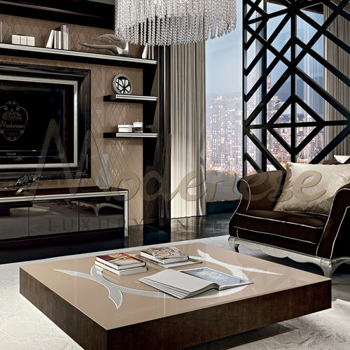 Moderner Couchtisch - 21605 - Modenese Luxury Interiors - Holz / Gestell aus Holz / rechteckig