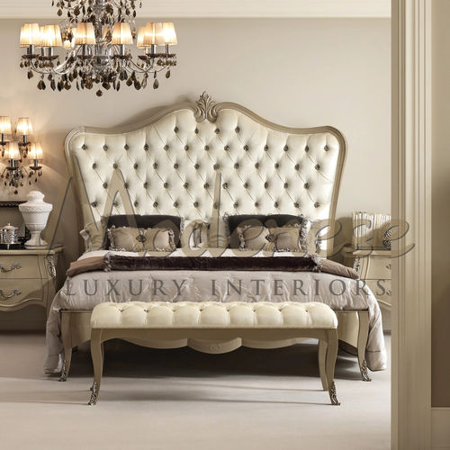 Bett / King Size - 21211 - Modenese Luxury Interiors - modern / Polster / gepolstertes Kopfteil
