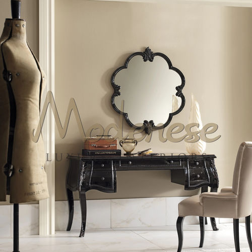Barock Schminktisch - 21210 - Modenese Luxury Interiors - lackiertes Holz / bodenstehend / maßgefertigt