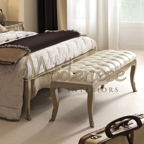 Moderne Polsterbank - 21516 - Modenese Luxury Interiors - Stoff / Gestell aus Holz / Holz