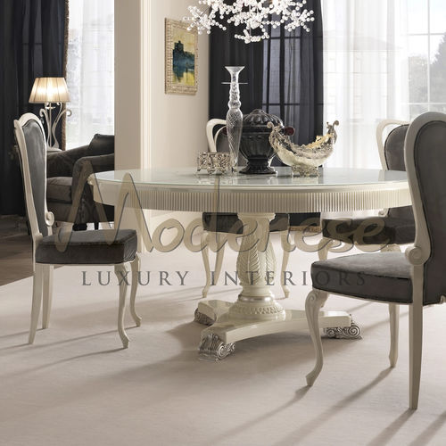 Moderner Stuhl - 21507 - Modenese Luxury Interiors - für den Innenraum / Leder / Holz