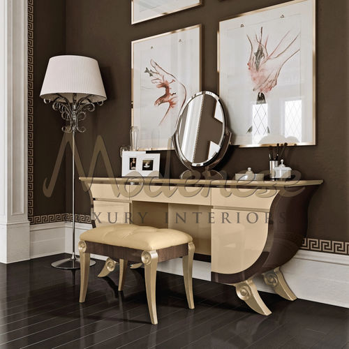 Moderner Schminktisch - 21202 - Modenese Luxury Interiors - Holz / Metall / Gold