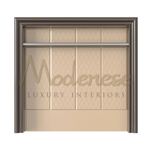 Modernes Bücherregal - 21113 - Modenese Luxury Interiors - Holz / Buche / Leder