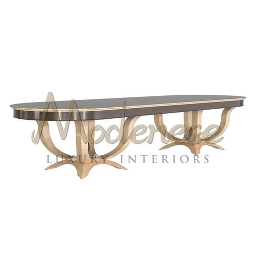 Moderner Esstisch - 21105 - Modenese Luxury Interiors - lackiertes Holz / Buche / Gestell aus Holz