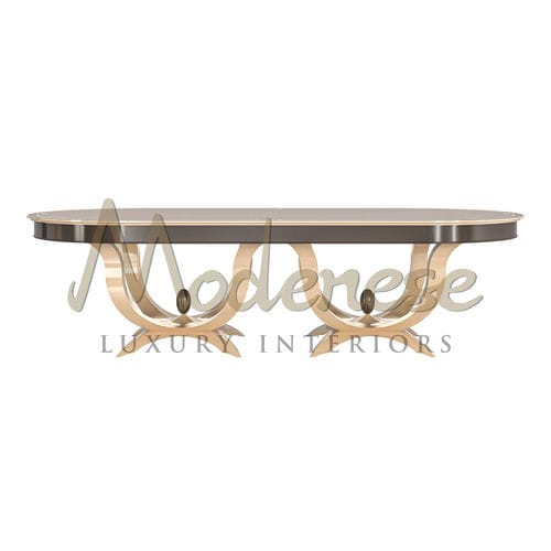 Klassischer Esstisch - 21104 - Modenese Luxury Interiors - lackiertes Holz / Buche / Gestell aus Holz