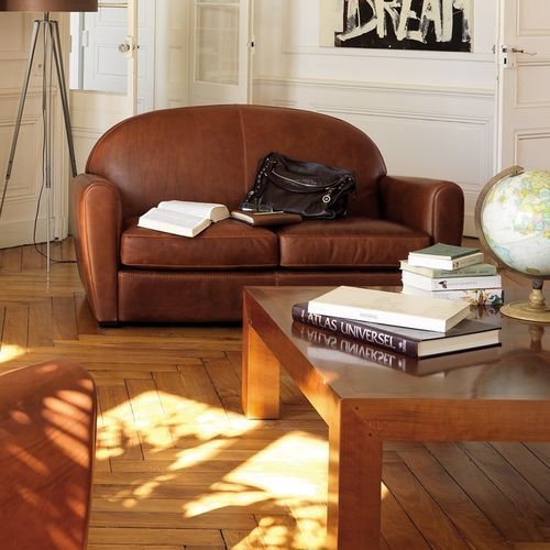 Bettsofa - MERMOZ - Duvivier - Vintage / Stoff / Leder