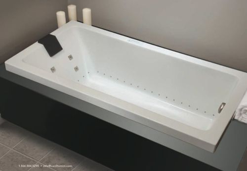 Quartzkomposit-Badewanne - ZENDO I: 60Z32 - CAML-TOMLIN - weiß