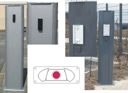 Zutritts-Pfosten - P 800  - TGO (TRAVAUX GENERAUX DE L'OUEST) - stationär / Aluminiumguss / hoch